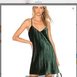 Jack by BB Dakota Velvet Green Dress